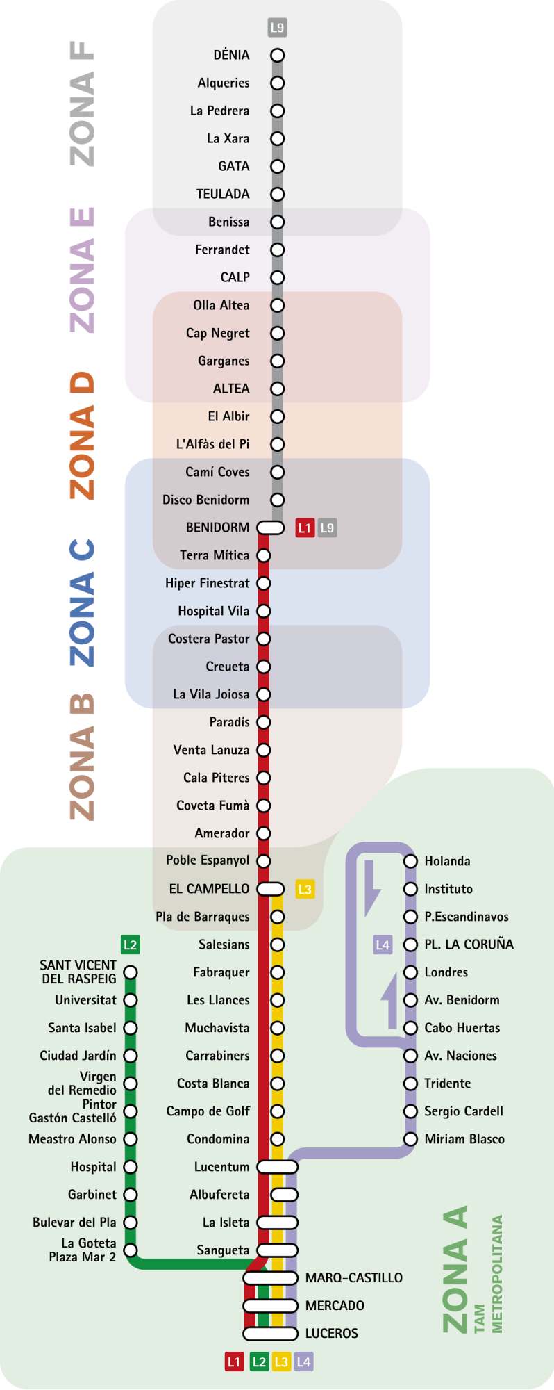 map of alicante