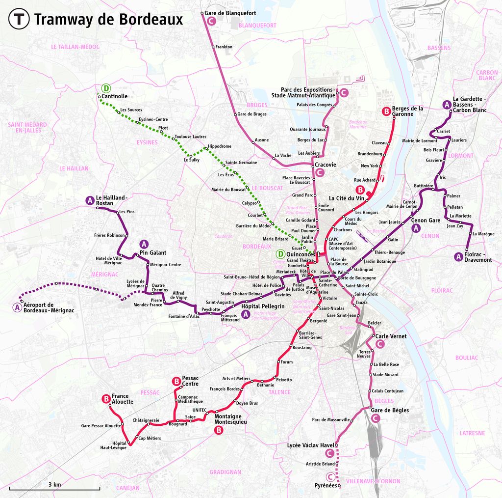 map of bordeaux