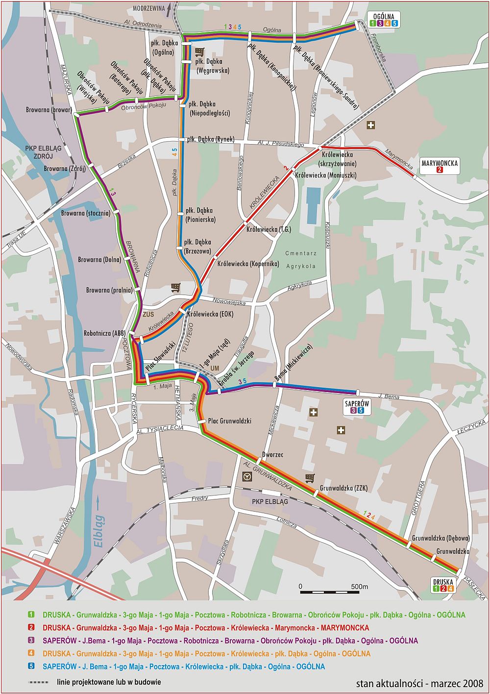 map of elblag