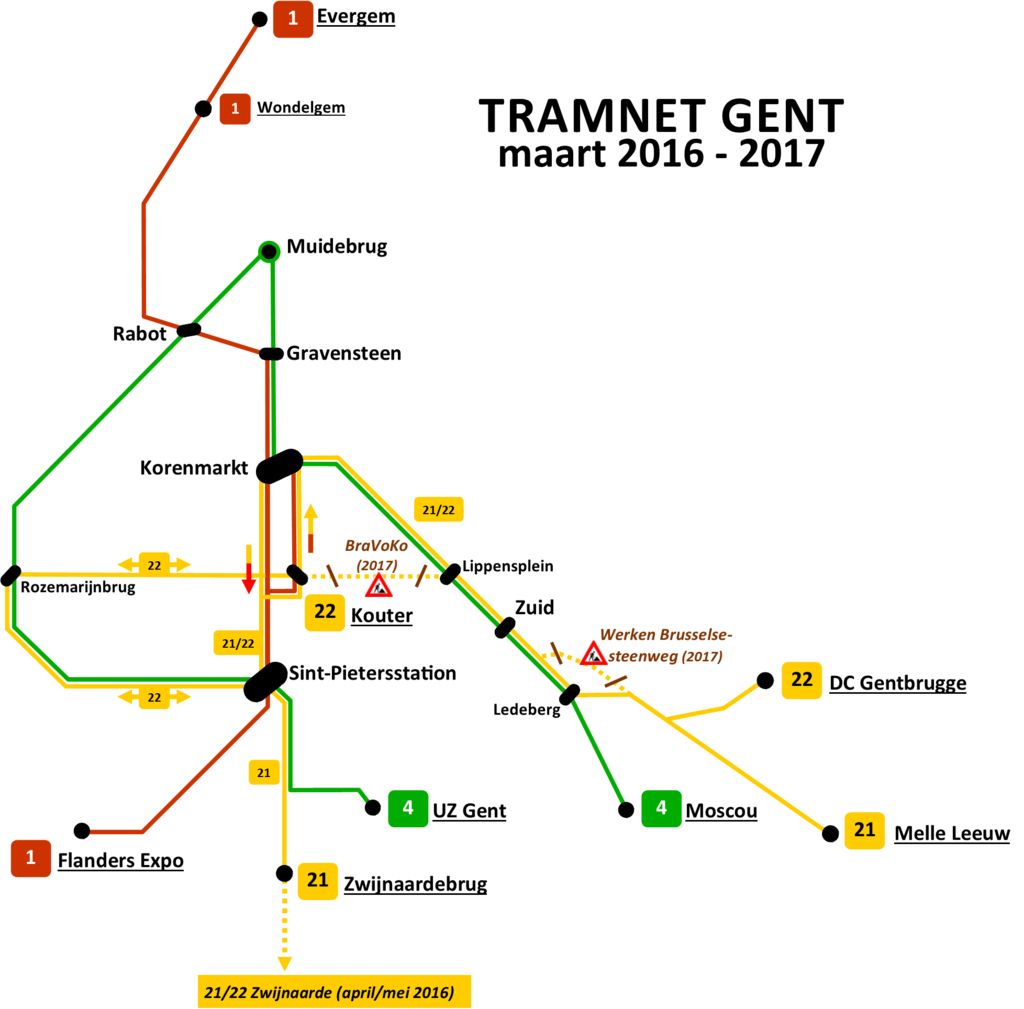 map of ghent