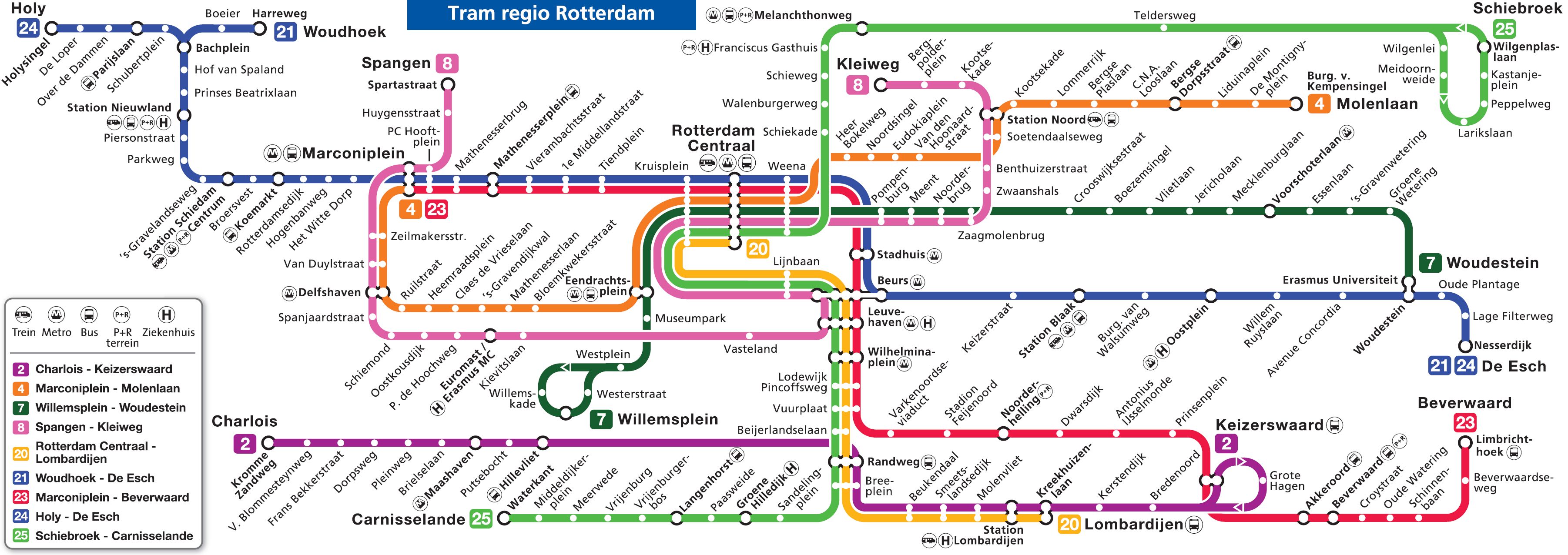 map of rotterdam