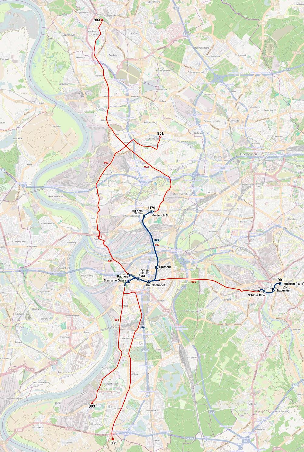 map of duisburg
